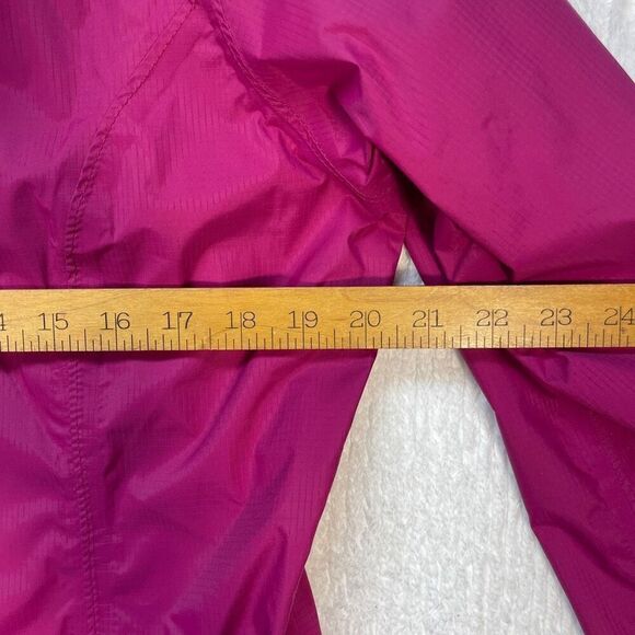 The North Face Pink Vented Zip Hyvent Windbreaker Hooded Jacket Size Large - Picture 12 of 13